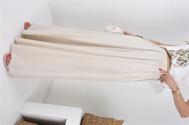 Lastikli Geniş Kesim Taş Tensel Pantolon