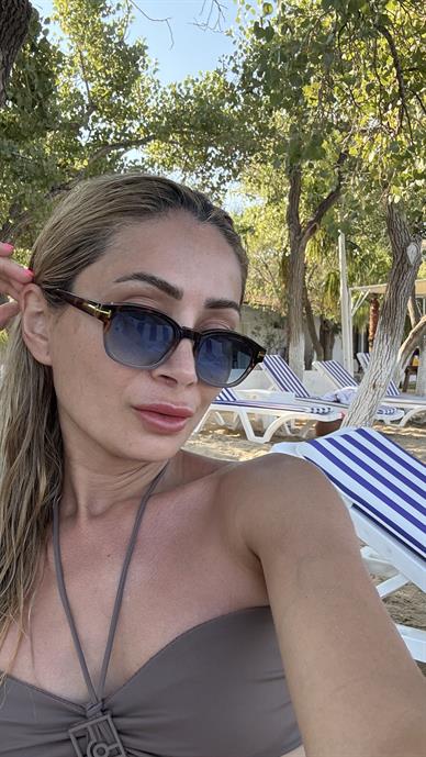 Leopar Kemik Çerçeveli Mavi Gözlük(Ae 5808 )