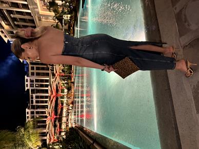 Likralı Straplez Uzun Denim Elbise