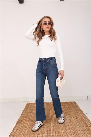 Mavi Full Likralı Boru Paça Jean(1706-01)