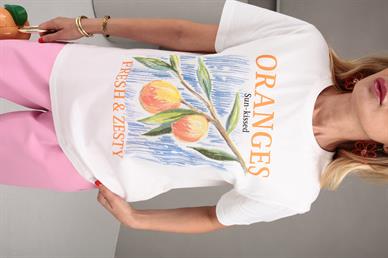 Meyve Baskılı  Basic Tshirt