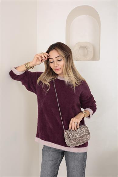 Mürdüm Garnili Yumoş Kazak