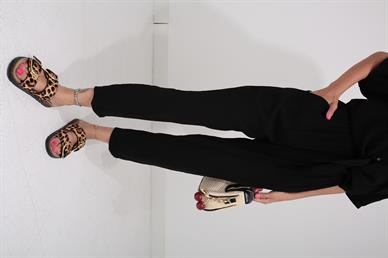 Önden Bağlamalı Sİyah Gömlek Takım