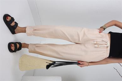 Paça Pilili Halat Kemer Taş Pantolon