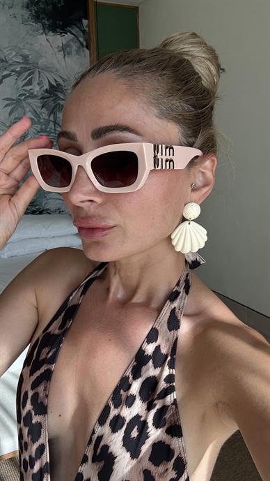 Pembe Kemik Çerçeve Gözlük(Smu09ws)