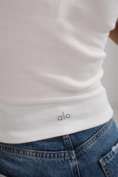 Şerit Detay İp Askılı Ekru Atlet