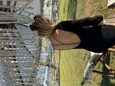 Sırtı Açık Siyah Tranparan Triko Elbise