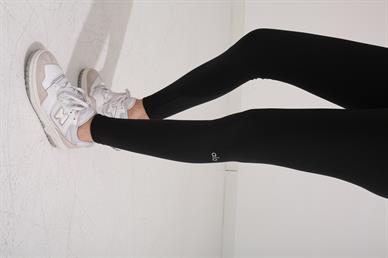 Siyah Baskılı Spor Tayt