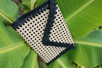 Siyah Beige Zarf Çanta