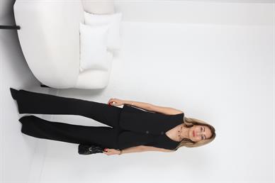 Siyah Çizgili Cepkenli Takım