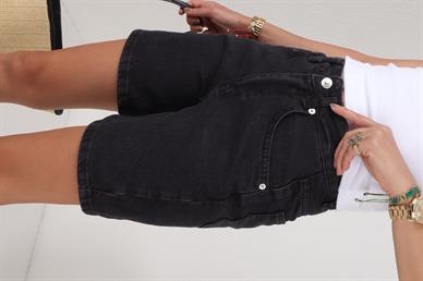 Siyah Denim Şort