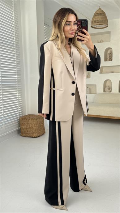 Siyah Garnili Üçlü Takım