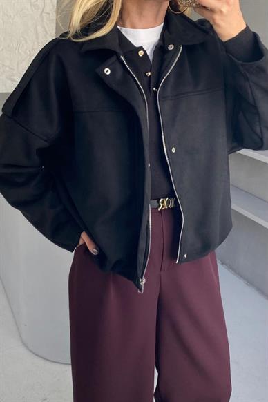 Siyah Kaşe Ceket
