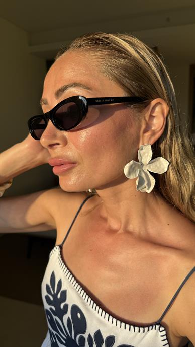 Siyah Kemik Çerçeve Sl Oval Gözlük(6161)