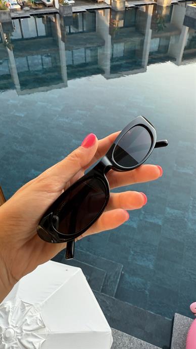 Siyah Kemik Çerçeve Sl Oval Gözlük(6161)