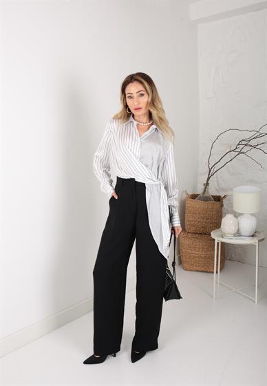 Siyah Palazzo Pantolon