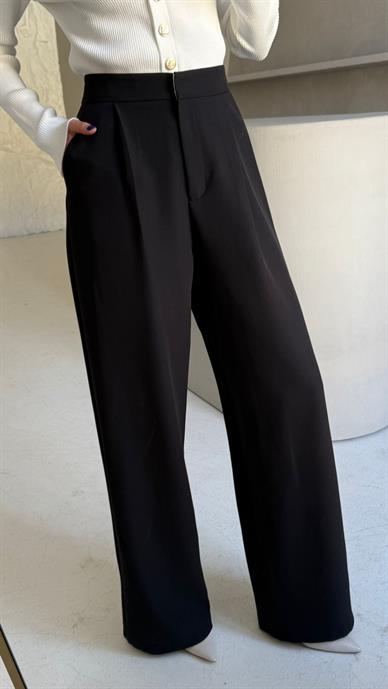 Siyah Palazzo Pantolon