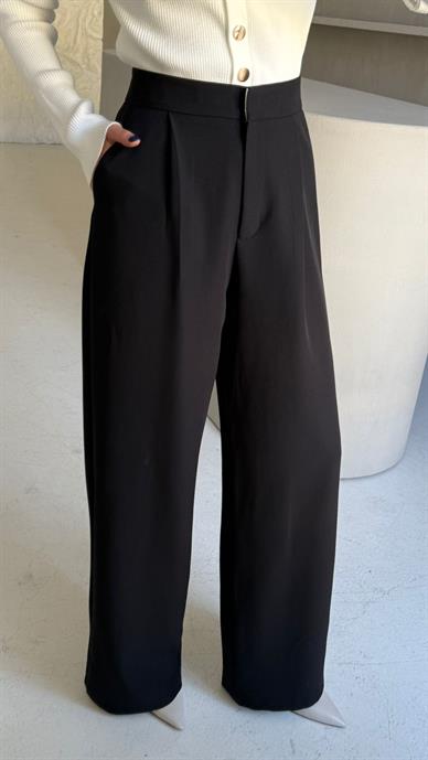 Siyah Palazzo Pantolon