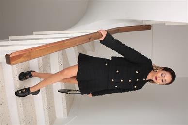 Siyah Şort Etekli Tüvit Takım