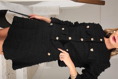 Siyah Şort Etekli Tüvit Takım