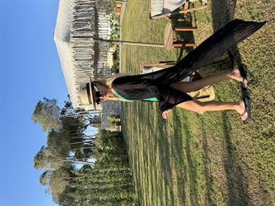 Siyah Tranparan Triko Pareo