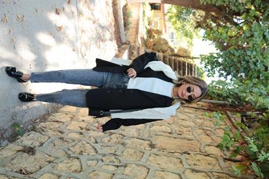 Siyah Üç Düğmeli Nubuk Blazer Ceket