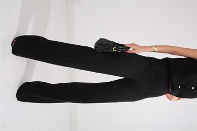 Süs Cepli Gold Düğmeli Yelekli Takım