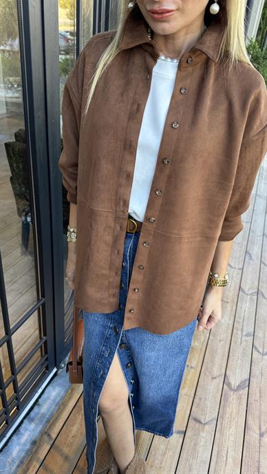 Taba Nubuk Gömlek