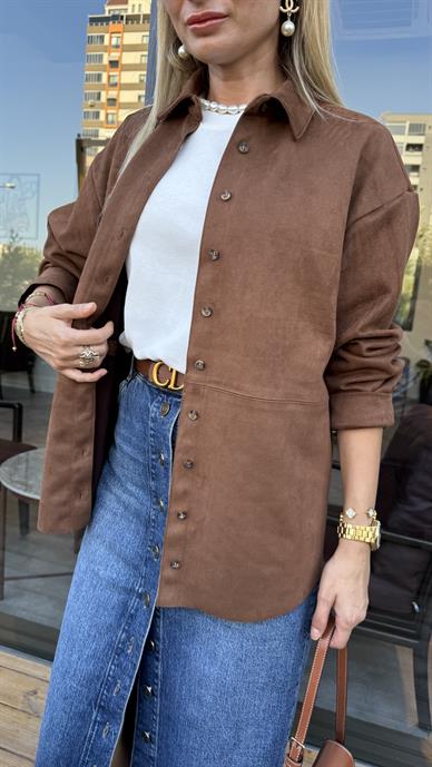 Taba Nubuk Gömlek