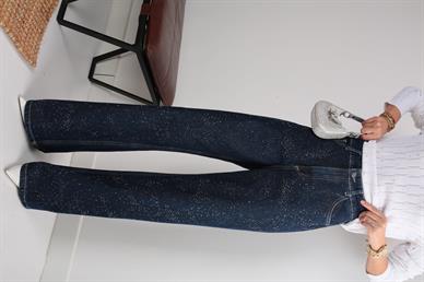 Taş Baskılı  Bol Paça Jean
