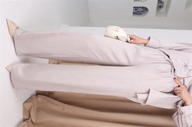 Taş Çakımli Vizon Saten Takım