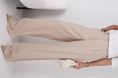 Taş Rengi Tensel Kumaş Pantolon