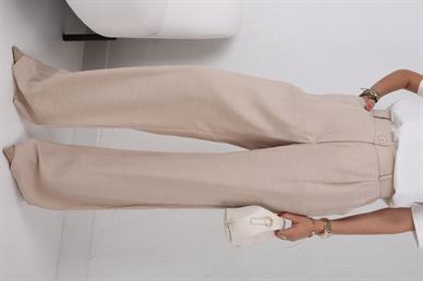 Taş Rengi Tensel Kumaş Pantolon