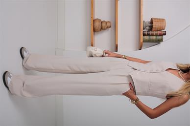 Taş  Yelekli Palazzo Takım