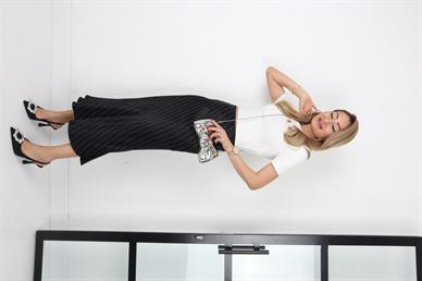 Taşlı Siyah  Saten Etek