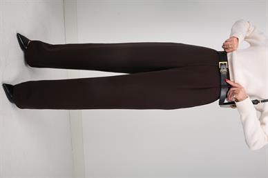 Tek Pile Kahve Palazzo Pantolon