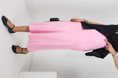 Verev Kesim Pembe Saten Etek