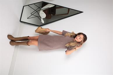 Vizon Örme Triko Elbise