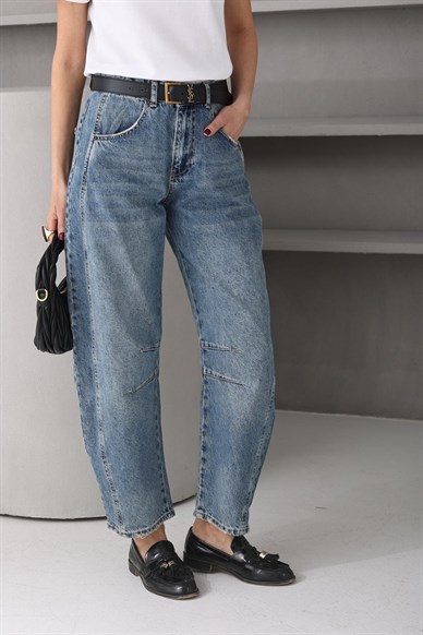 Yanı Dikişli Balon Jean (3160)