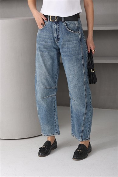 Yanı Dikişli Balon Jean (3160)