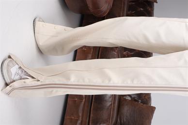 Yanı Şeritli Paça Çıtçıtlı Naturel Pantolon