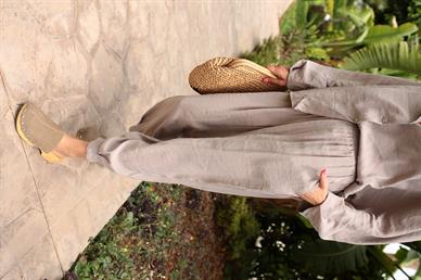 Yarasa Kol Vizon Şalvar Kesim Gömlekli Takım