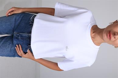 Yazı Baskılı Beyaz Basic Tshirt