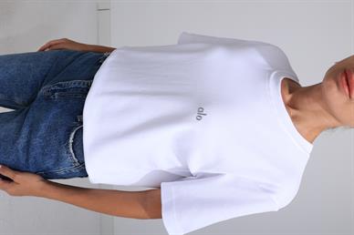 Yazı Baskılı Beyaz Basic Tshirt