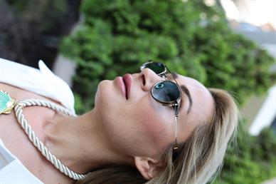 Yeşil Deniz Kabuklu Halat Zincir Kolye