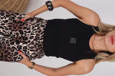 Yüzücü Kol Siyah Loewe Taş İşli Atlet