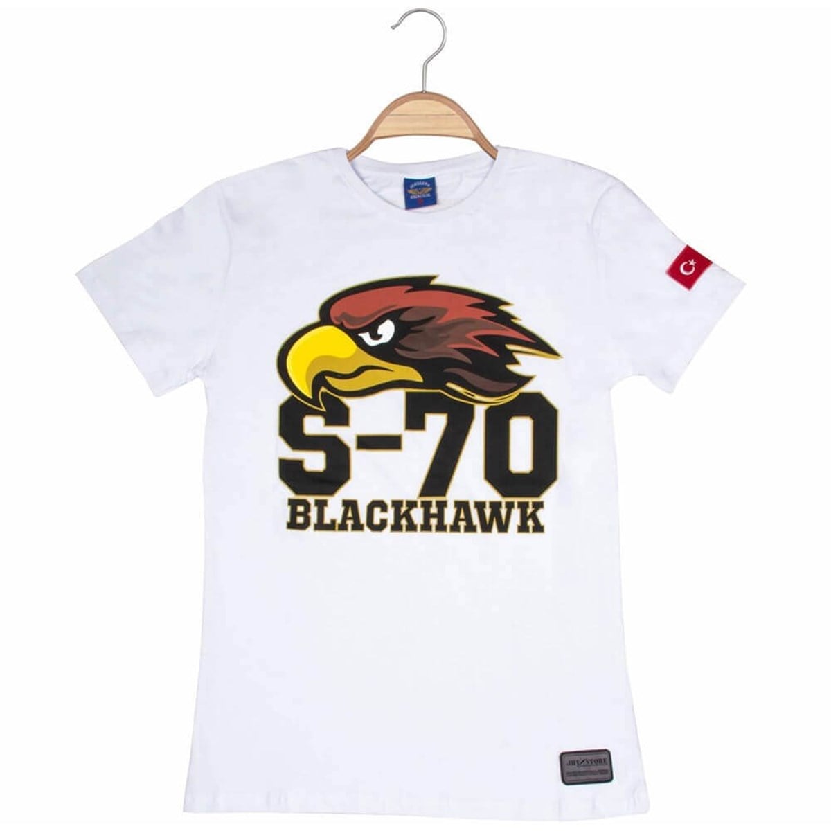 Jandarma Havacılık-S 70 Blackhawk Tshirt - Beyaz