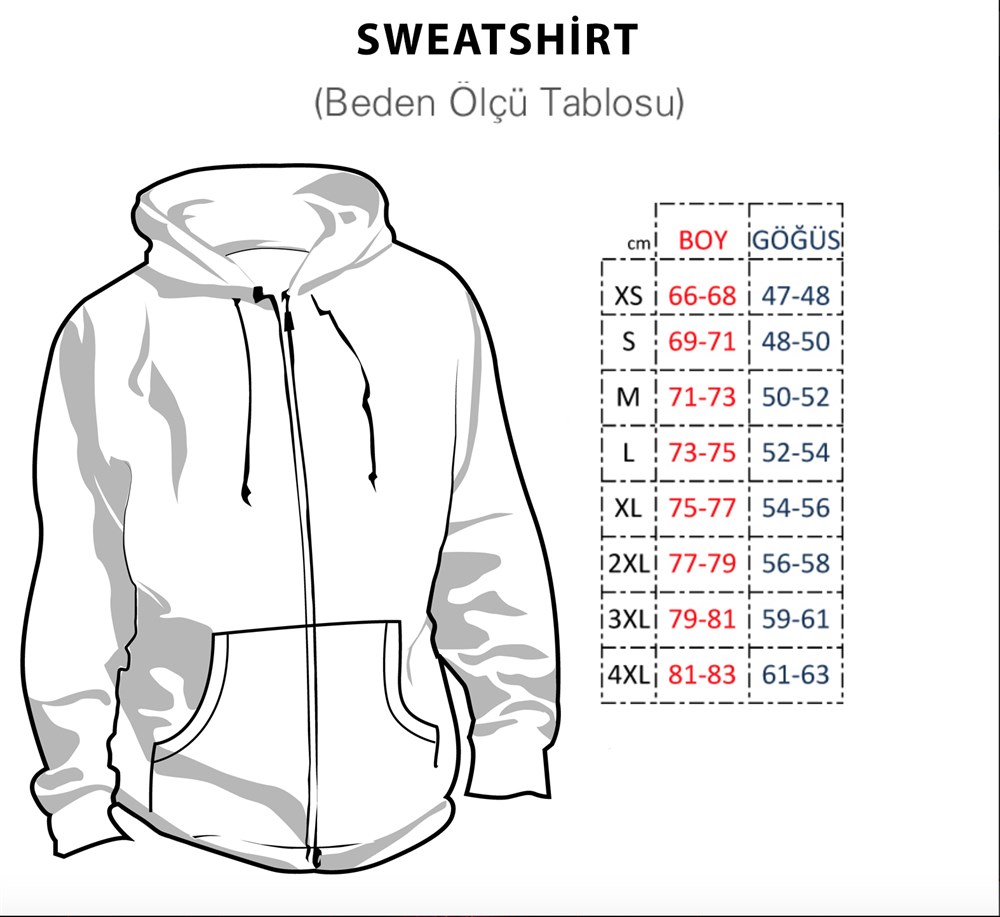  Unisex Jöh Kapüşonlu Sweatshirt