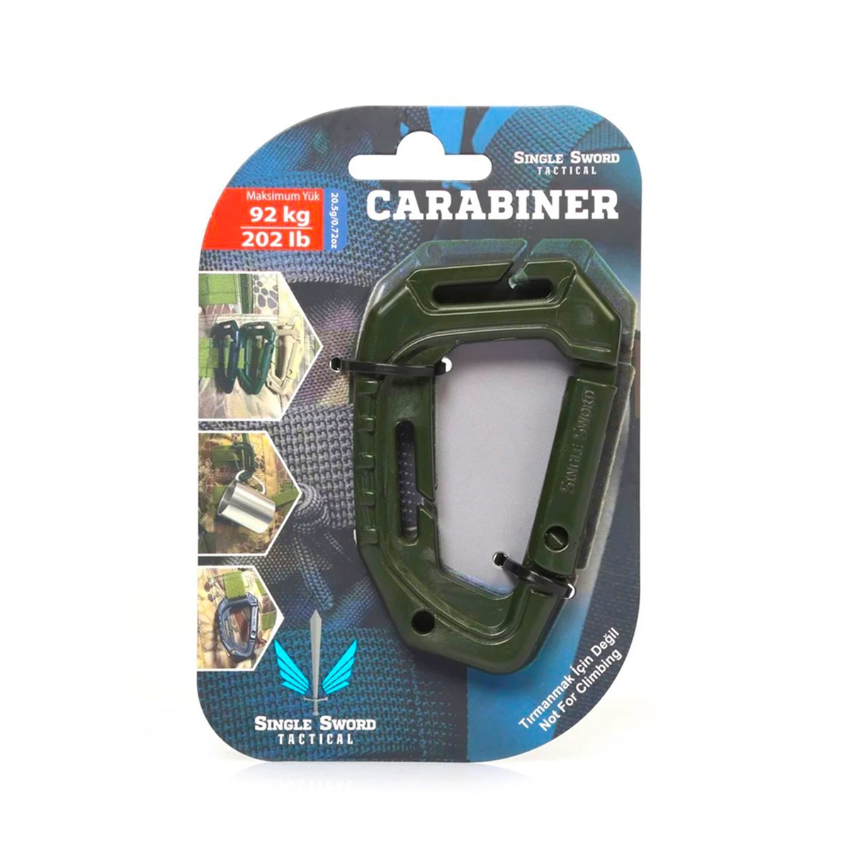 KARABİNA KANCATactical Molle Karabina Kanca 92 kg - Haki