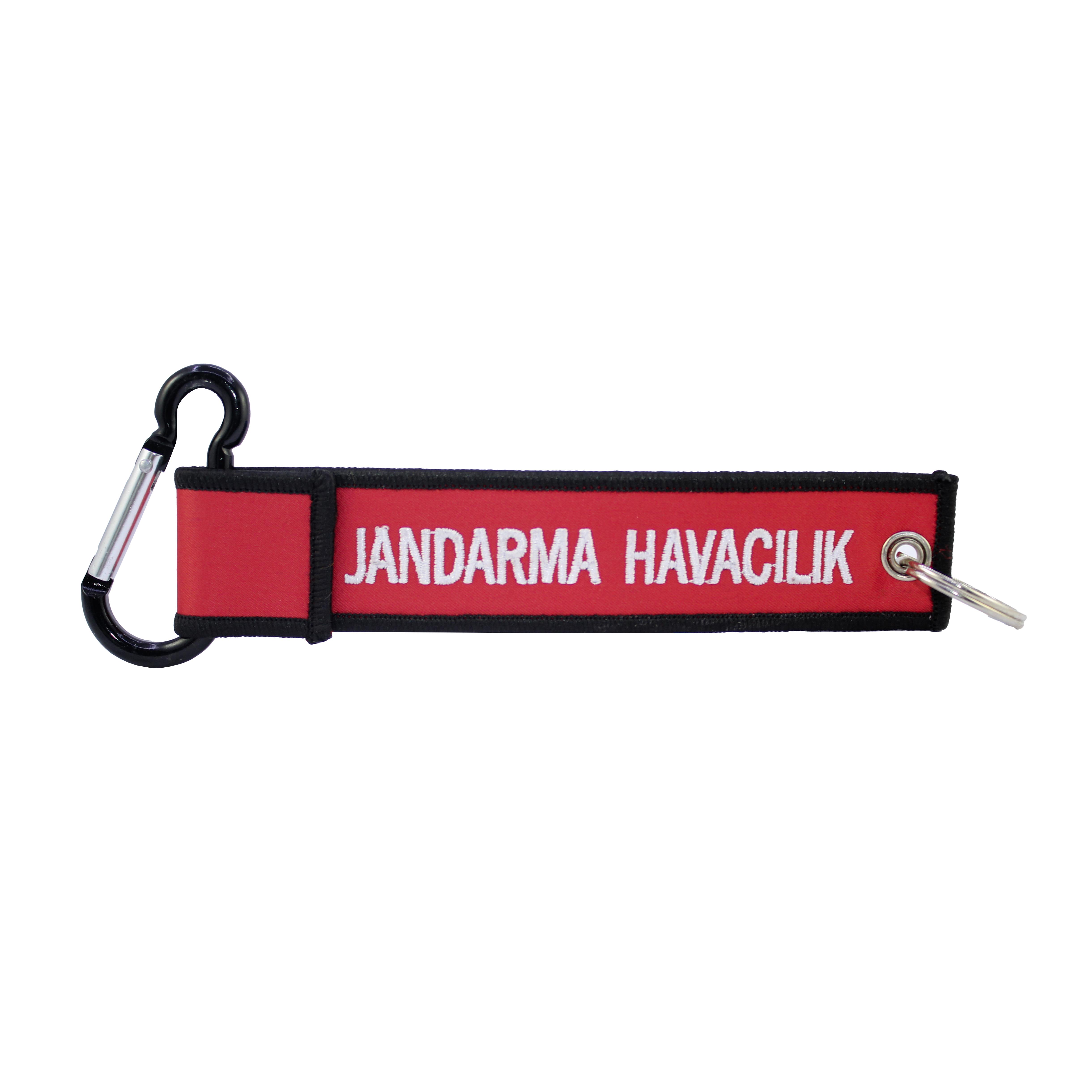 JHV ATAK S-70 KARABİNALI BEZ ANAHTARLIK KIRMIZI